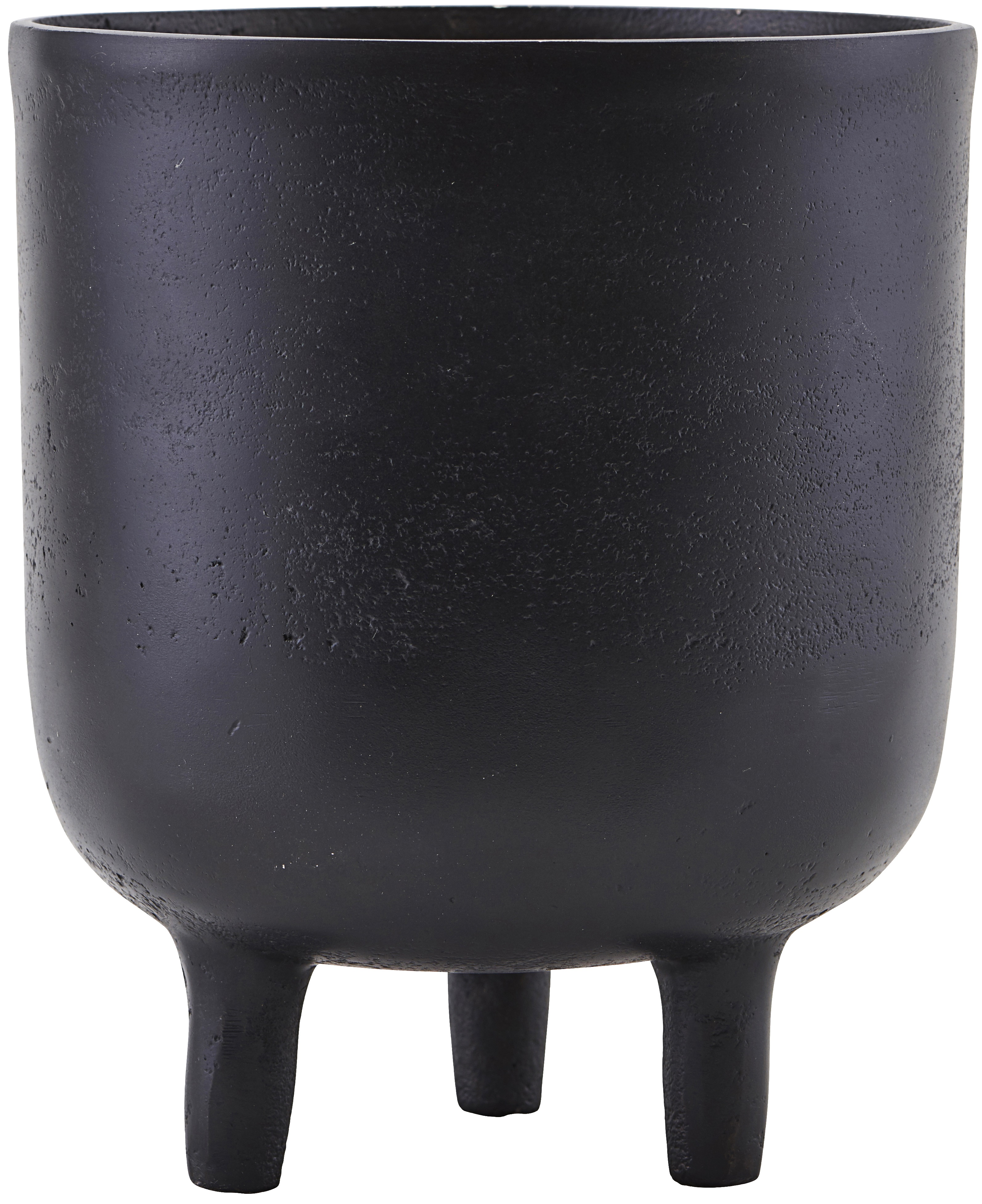 Doniczka Jela Ø15x18 cm czarna – obraz-1