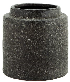 Doniczka z kamionki grafitowy 16x16 cm – obraz-1