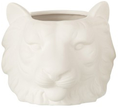 Doniczka ceramiczna biała 19x16 cm – obraz-1