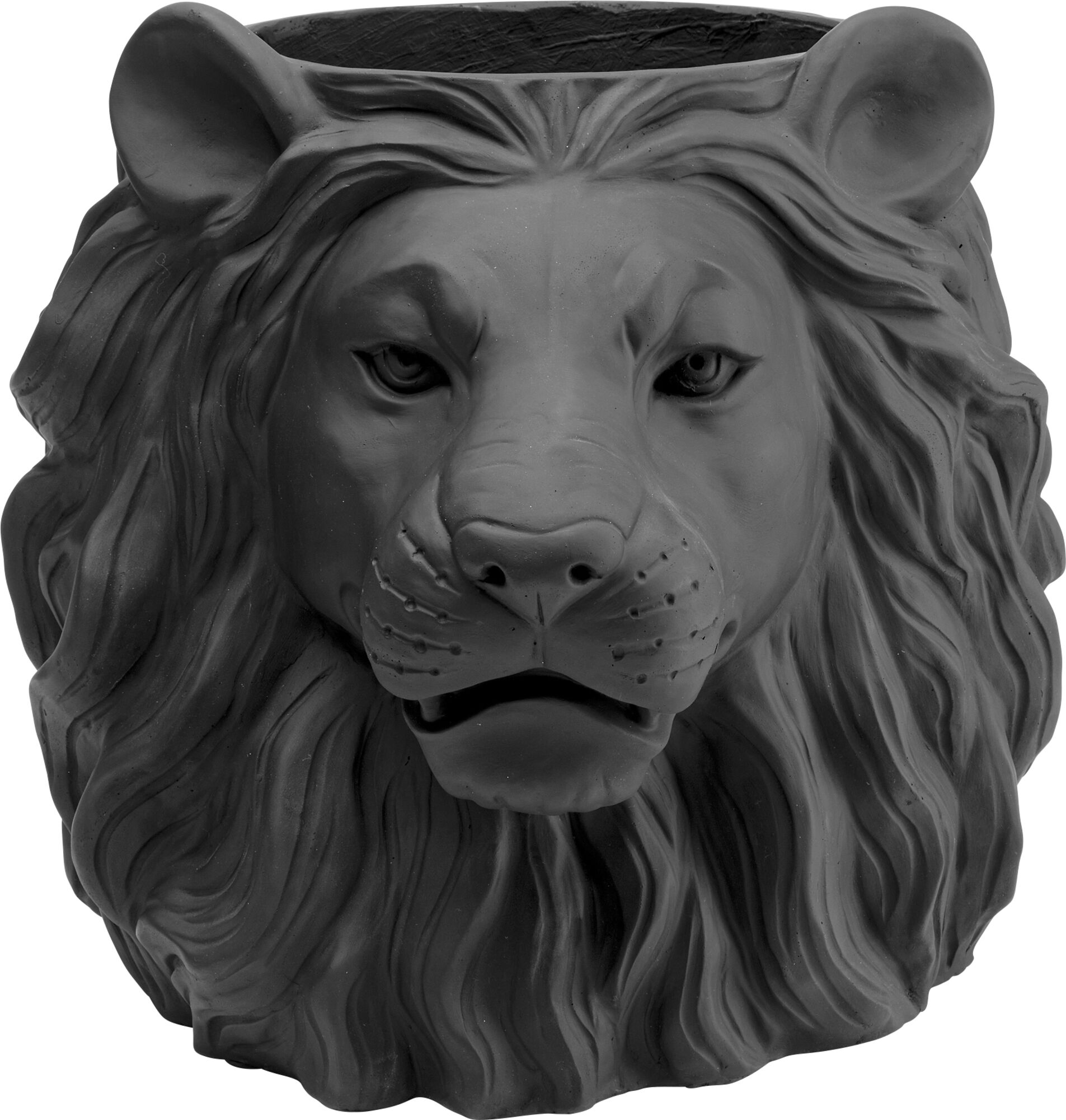Krukke Lion Svart - Decor Svart Lion 44cm – bilde-1.