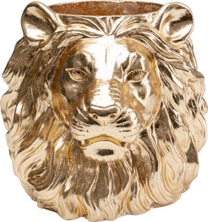 Cachepot Decorativo Lion Oro – immagine-1.