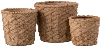 Doniczka Loic Ø15x14 cm naturalna – obraz-1