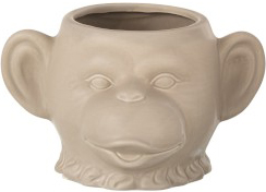 Doniczka ceramiczna beżowa 19x12cm – obraz-1