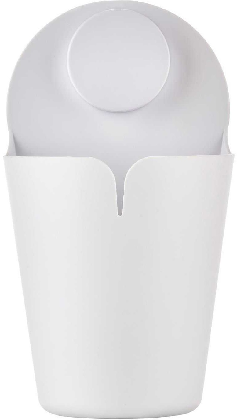 Doniczka / pojemnik plastikowy biały 22cm – obraz-1