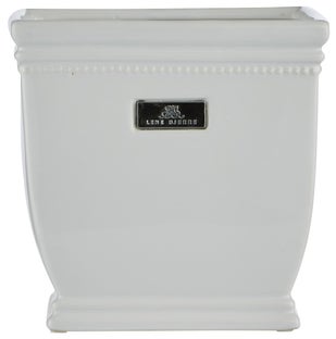 Doniczka Portilia 19x19 cm biała – obraz-1