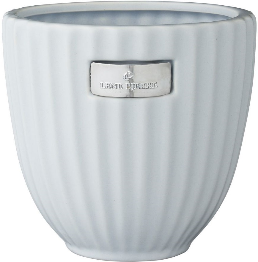 Doniczka Rosalie Ø14x13 cm błękitna – obraz-1