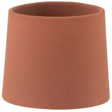 Doniczka ceramiczna brązowa 13x11 cm – obraz-1