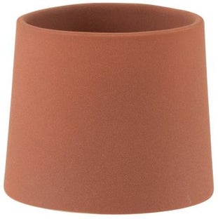 Doniczka ceramiczna brązowa 13x11 cm – obraz-1