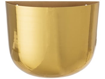 Doniczka ścienna Nelle 24x19 cm złota – obraz-1