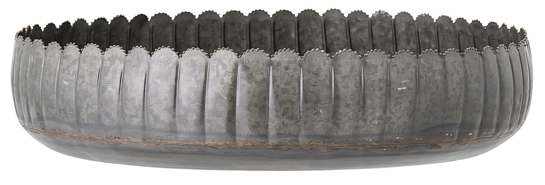 Doniczka Spruce ∅46x12 cm szara – obraz-1