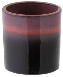 Doniczka Transition Ø16x17 cm różowo-czarna – obraz-1