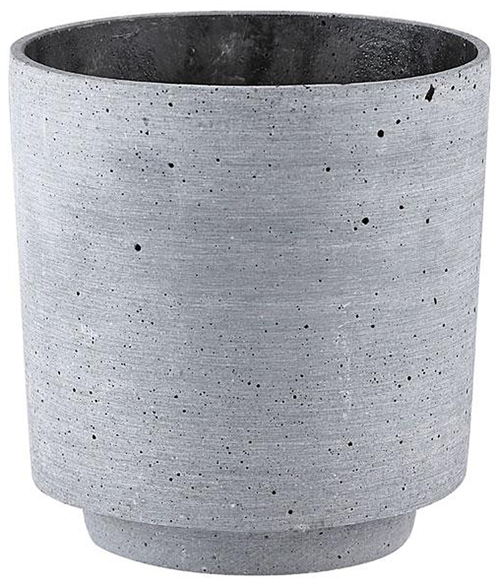 Doniczka Villa Collection Polystone 17x17 cm ciemnoszara – obraz-1