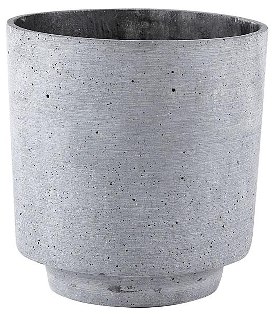 Doniczka Villa Collection Polystone 19x19 cm ciemnoszara – obraz-1