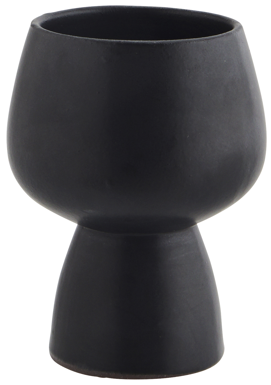 Doniczka Yarnalis Ø9x12 cm czarna – obraz-1