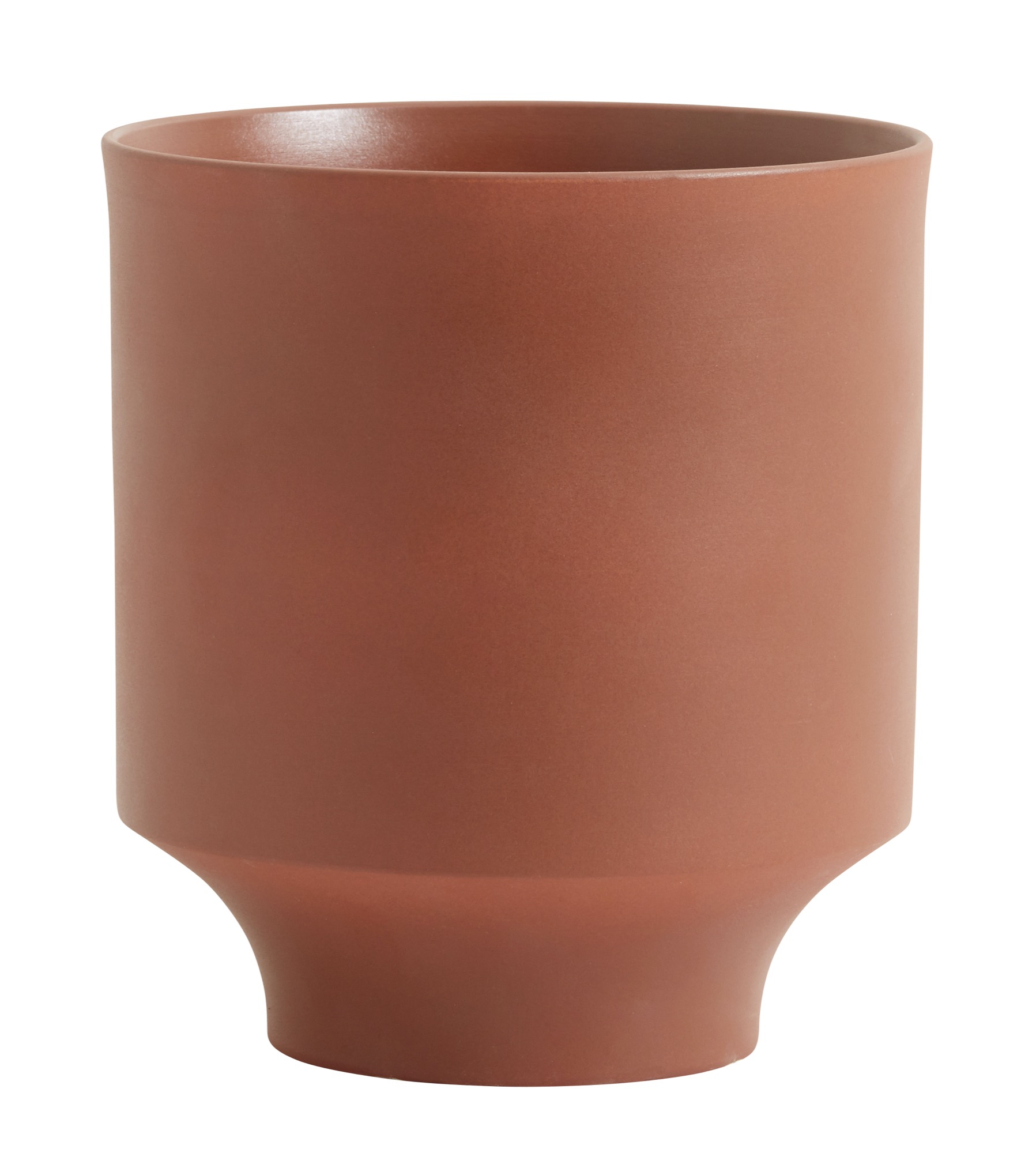 Doniczka Yuda ∅16x18 cm ciemna terakota – obraz-1
