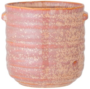 Doniczka z kamionki w kolorze różowym Ø14x17 cm – obraz-1