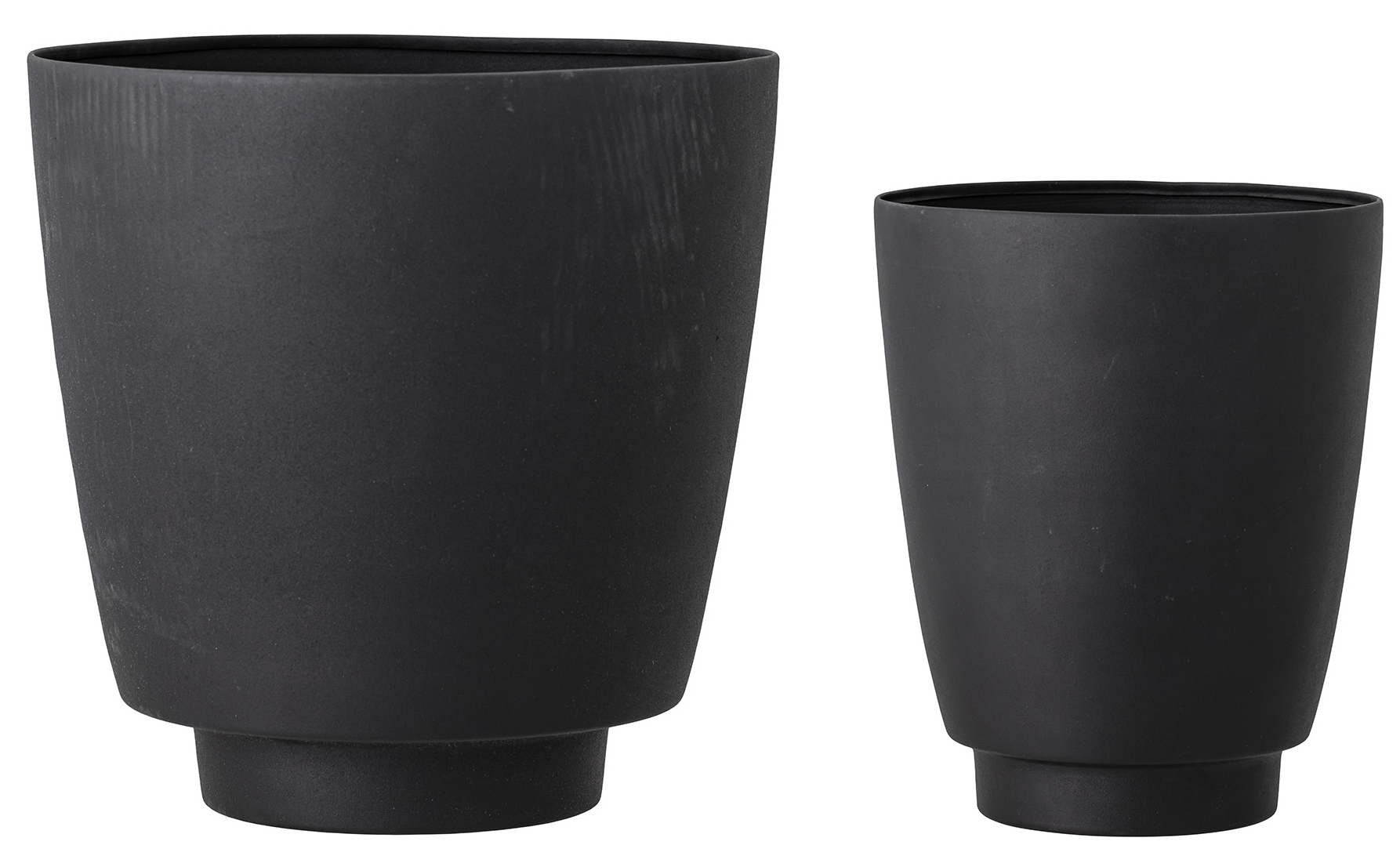 Doniczki Isnalim (2-set) czarne – obraz-1