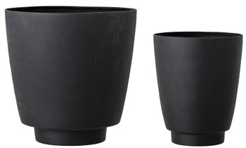 Doniczki Isnalim (2-set) czarne – obraz-1