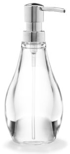 Dozownik na mydło transparentny 8x20 cm – obraz-1