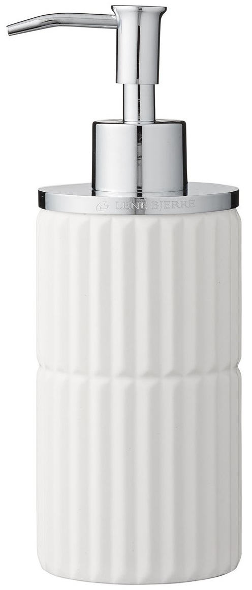 Dozownik na mydło Marlie Ø7x20 cm biały – obraz-1
