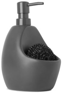 Dozownik na płyn 0,59L szary 13x10 cm – obraz-1