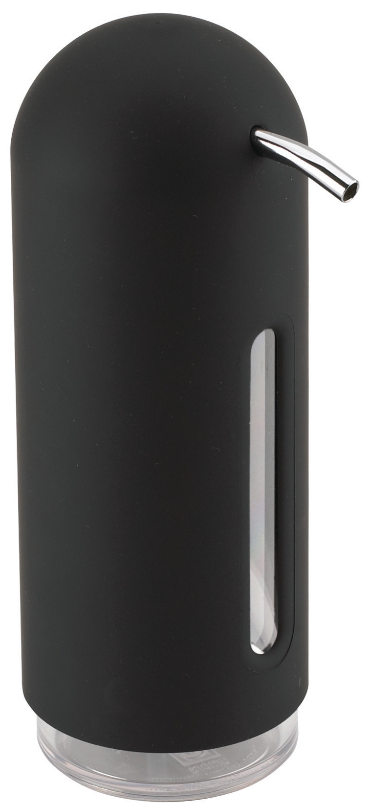 Dozownik na płyn 0,36L czarny 6x6 cm – obraz-1