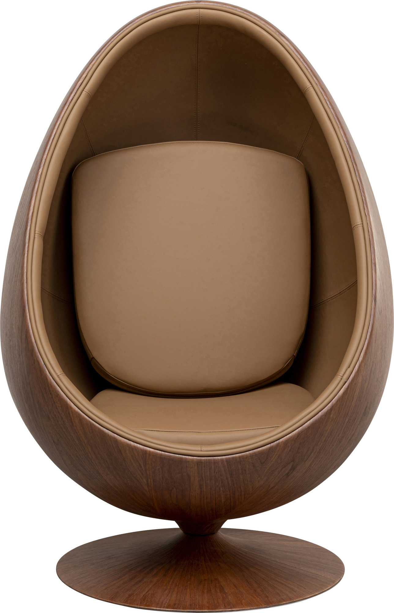 Sillón giratorio Eye Ball Nogal – Imagen-1.