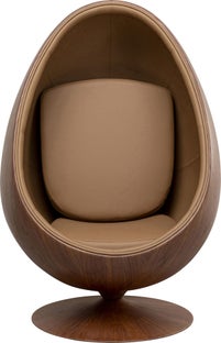 Fotel obrotowy Eye Ball orzechowy – obraz-1