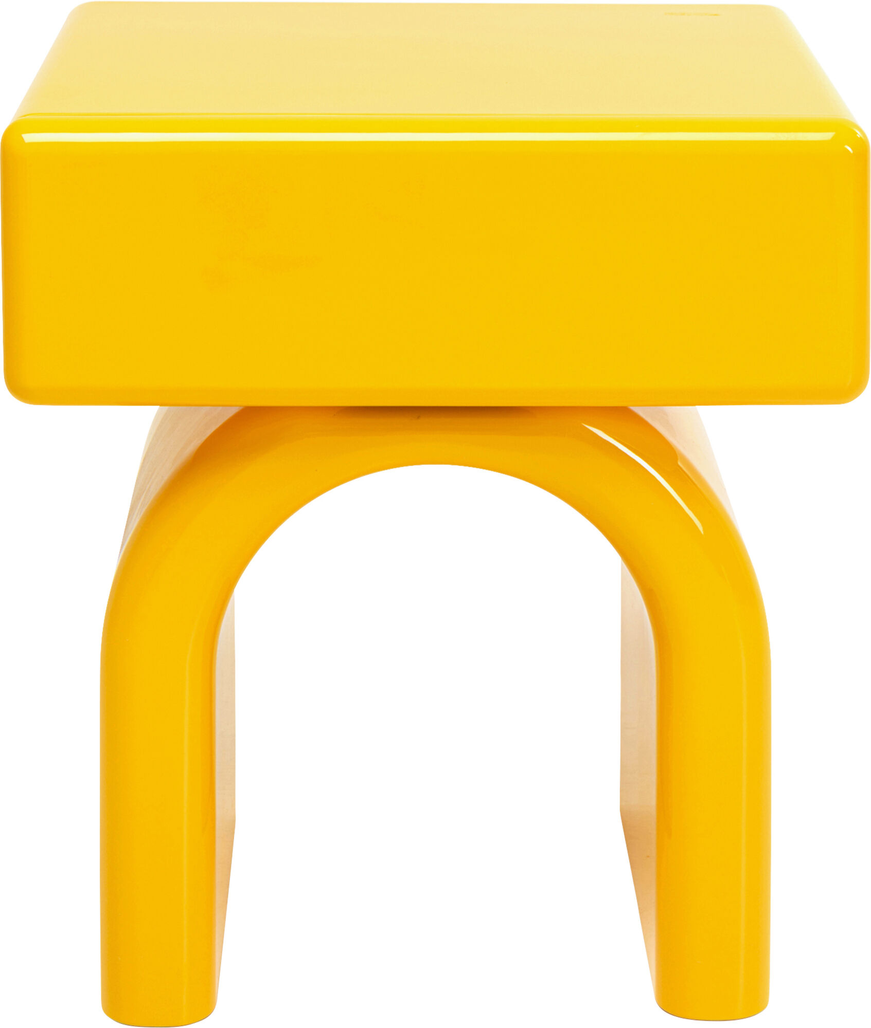 Naktinė spintelė Small Eliano Yellow 57x50cm – paveikslėlis-1.