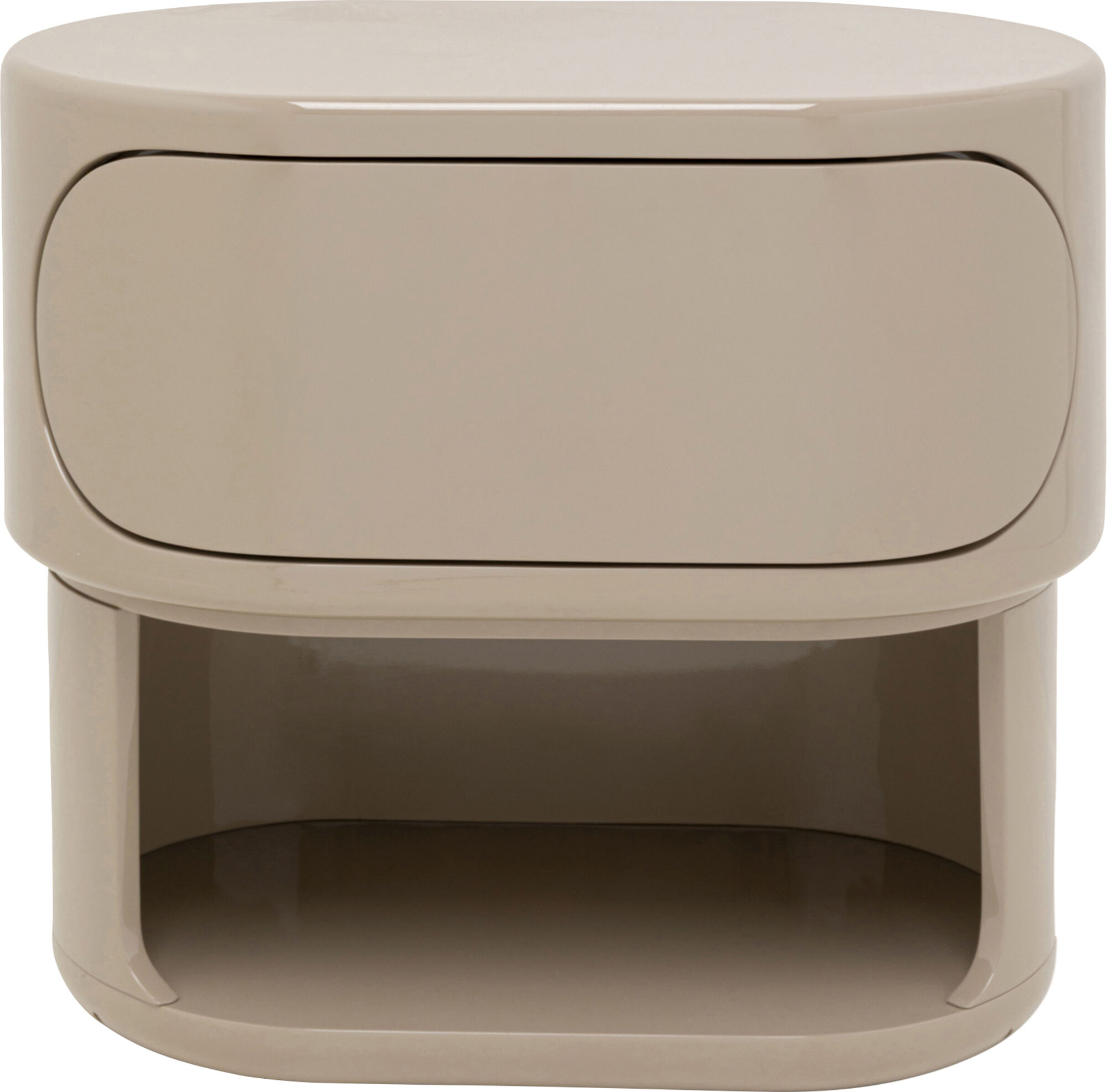 Naktinė spintelė Groove Taupe 60x55cm – paveikslėlis-1.