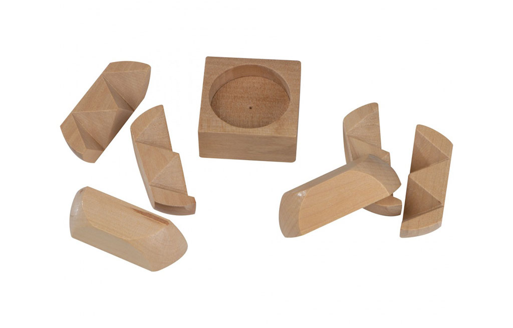 Дървен пъзел 7 части – изображение-1