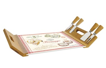 Дъска за сирена с 4 бр ножа FROMAGE – изображение-1