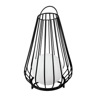 Duża czarna lampa zewnętrzna Evesham do ogrodowego oświetlenia w nowoczesnym stylu – grafika-1.