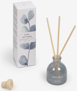 Dyfuzor zapachowy z pałeczkami szklany niebieski 50 ml – obraz-1