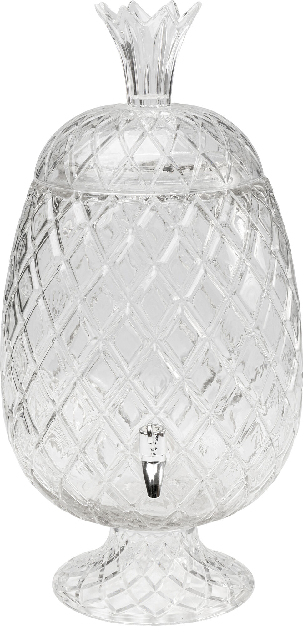 Dispensador de bebidas piña de cristal transparente Ø26x50 cm – Imagen-1.