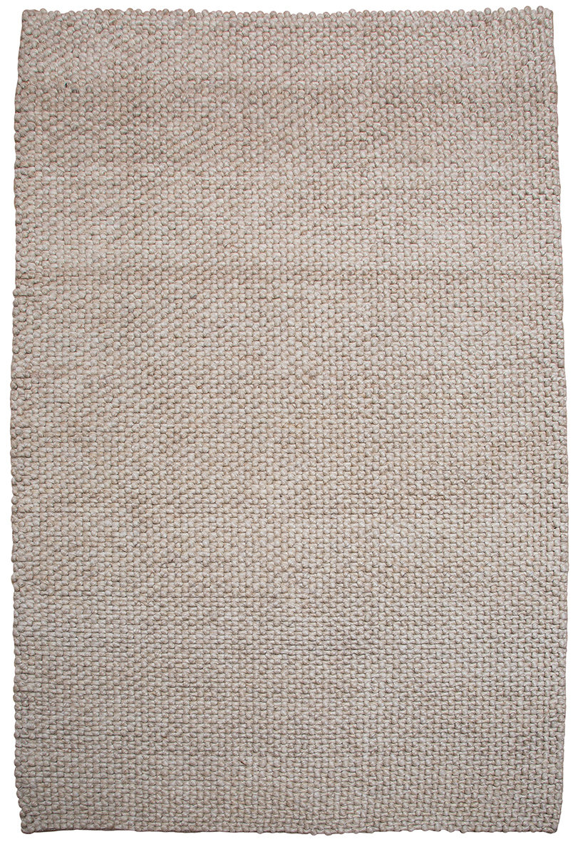 Dywan do salonu beżowy 160x240 cm wełna i poliester – grafika-1.