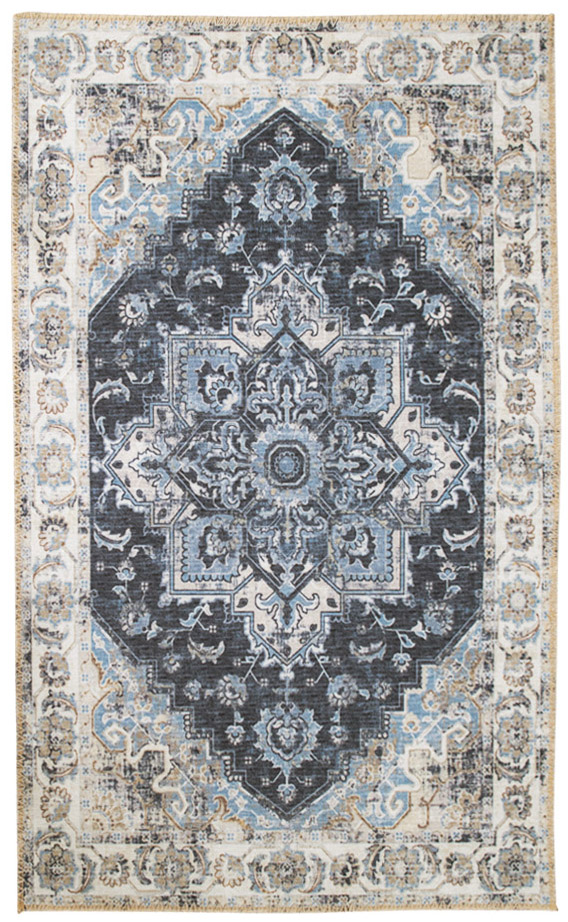 Dywan niebiesko-biały 300x200 cm – grafika-1.