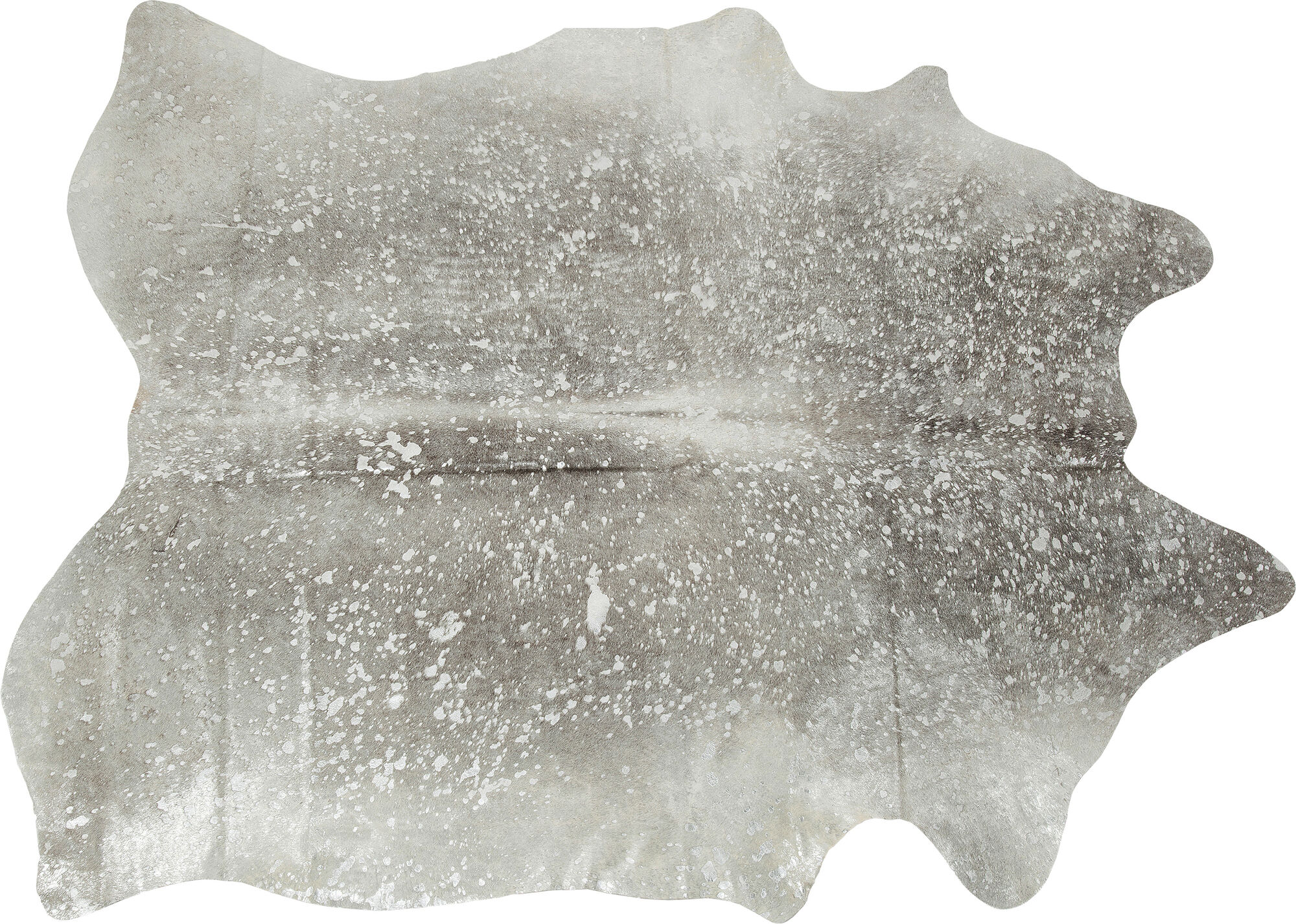 Dywan ze skóry naturalnej 215 x 180 cm wielokolorowy – obraz-1