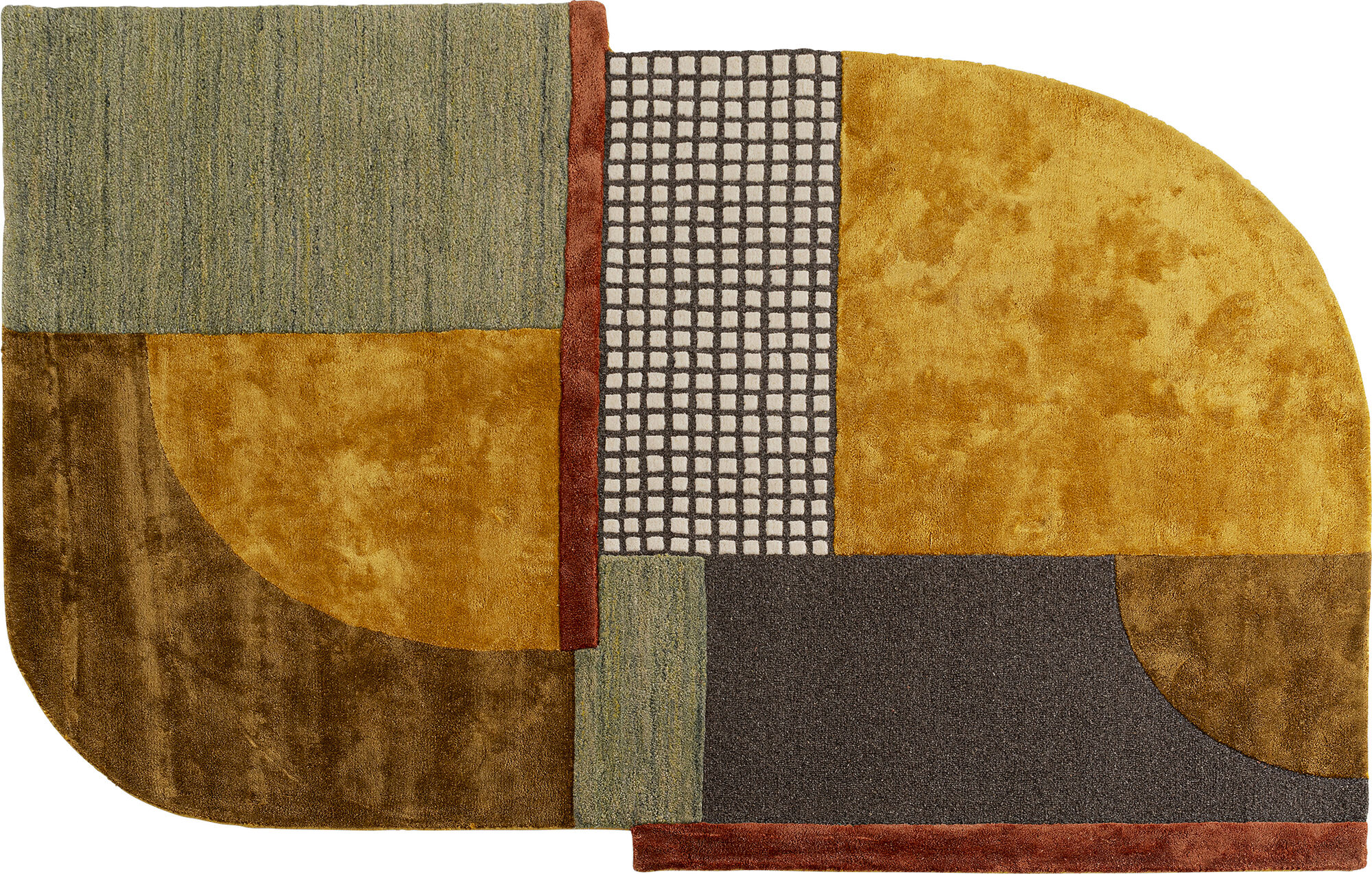 Covor din lana si vascoza Seventy  170x240 cm colorat – imagine-1.