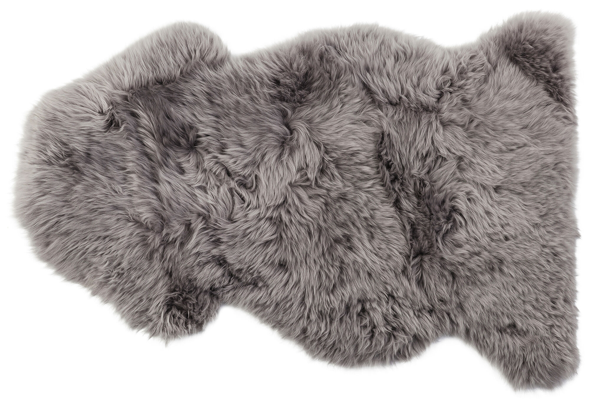 Dywan Lambskin 50x95 cm szary skóra naturalna – obraz-1