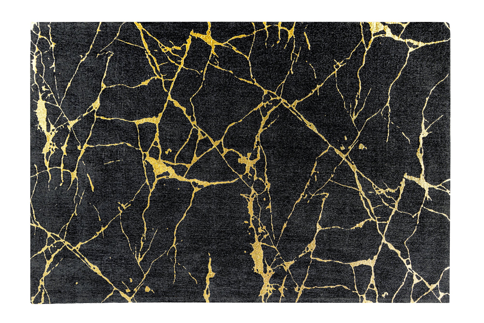 Dywan MARBLE 160x240 cm czarno-złoty – grafika-1.