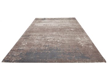 Bawełniany dywan prostokątny szaro-beżowy do nowoczesnych wnętrz – grafika-1.