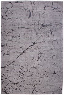 Dywan nowoczesny szary z antracytowymi wzorami 160x240 cm – grafika-1.