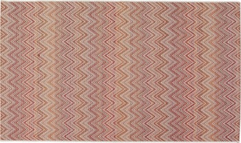 Dywan ogrodowy czerwony wzór zygzak 160x230 cm – obraz-1