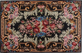 Dywan w róże kolorowy 170x240 cm – obraz-1