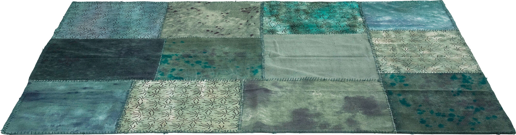 Covor Patchwork Turcoaz 170x240cm – imagine-1.