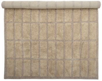 Dywan prostokątny beżowo-kremowy do salonu 150x210 cm – obraz-1