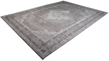 Dywan prostokątny duży jasnoszary antyczny vintage 240x350 cm – grafika-1.