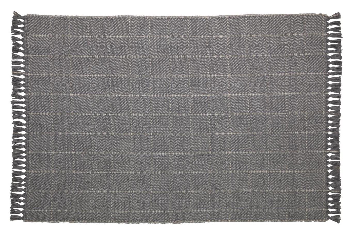 Dywan 160x230 cm szary – obraz-1