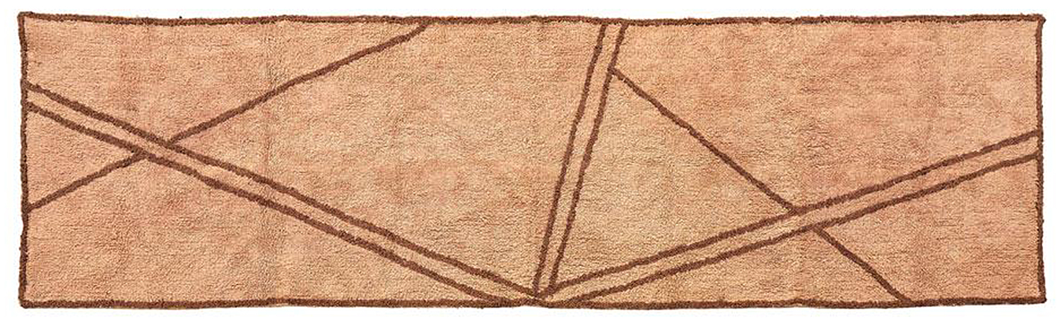 Dywan Villa Collection 80x300 cm brązowy  – obraz-1